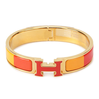 [Lumi Jewels]BRACELET H EN CÉRAMIQUE ORANGE ARC-EN-CIEL