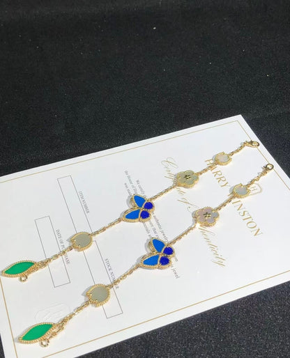 [Lumi Jewels]LUCKY SPRING BUTTERFLY 5 MOTIF BRACELET