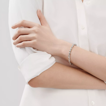 [Lumi Jewelry]HARDWEAR SMALL LINK 26 MOTIF SILVER BRACELET