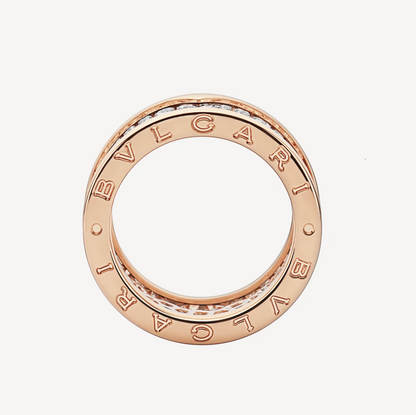 [Lumi Jewels]ZERO 1 WITH PAVED DIAMONDS ON THE SPIRAL RING
