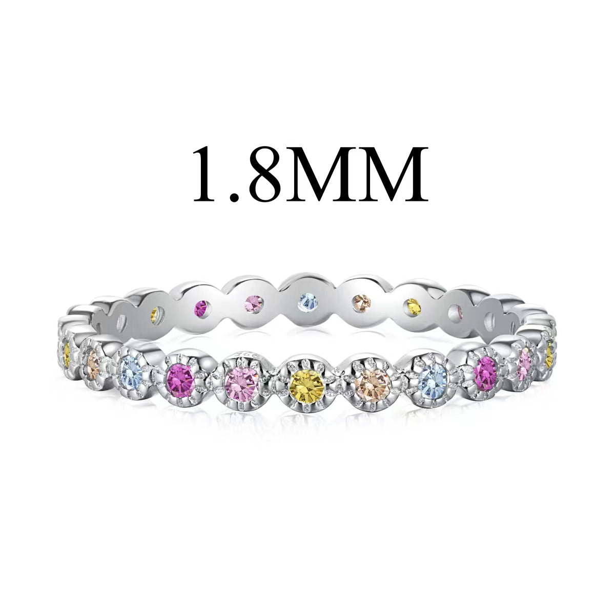 [Lumi Jewels]Unique Scintillating Round Cut Daily Ring