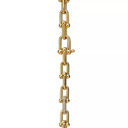 [Lumi Jewelry]HARDWEAR LARGE LINK GOLD DIAMOND BRACELET