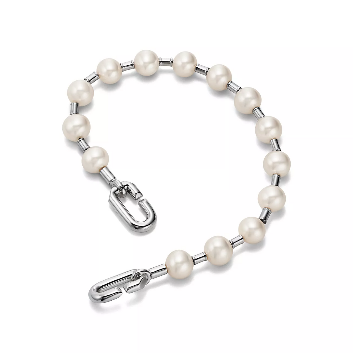 [Lumi Jewelry]PEARL 7-8MM SILVER BRACELET