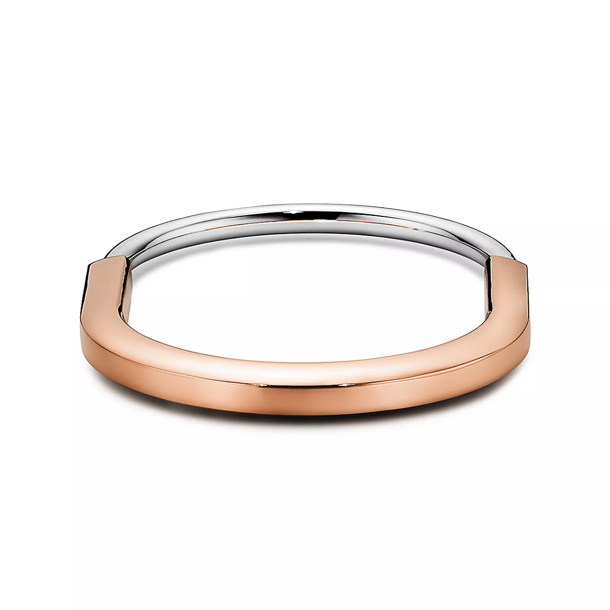 [Lumi Jewelry]LOCK BRACELET ROSE AND WHITE GOLD