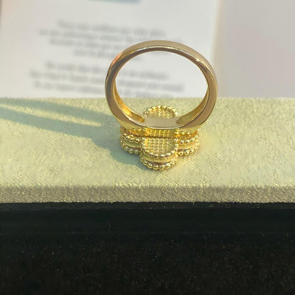[Lumi Jewelry]NEW CLOVER PINK ENAMEL RINGS