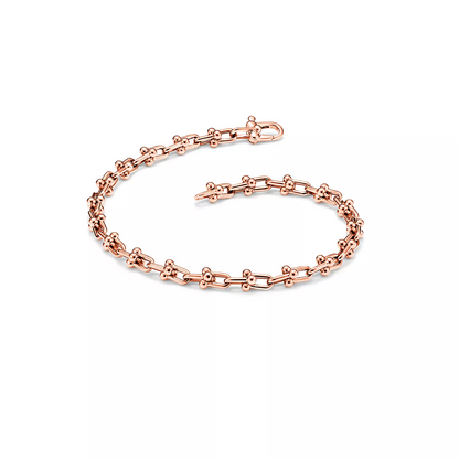 [Lumi Jewelry]HARDWEAR MICRO LINK 44 MOTIF PINK GOLD BRACELET