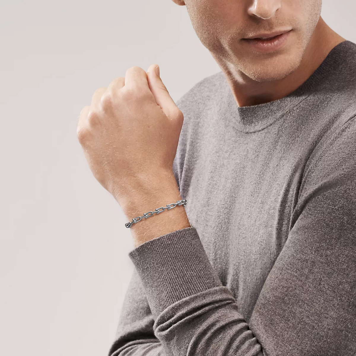 [Lumi Jewelry]HARDWEAR SMALL LINK 26 MOTIF SILVER BRACELET