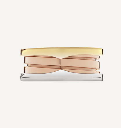 [Lumi Jewels]ZERO 1 THREE-BAND ROSE WHITE AND YELLOW RING