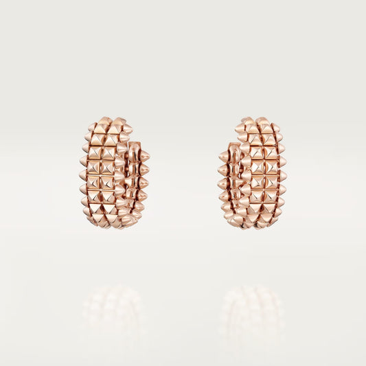 [Lumi Jewelry]CLASH 9.2MM DOUBLE ROW EARRINGS
