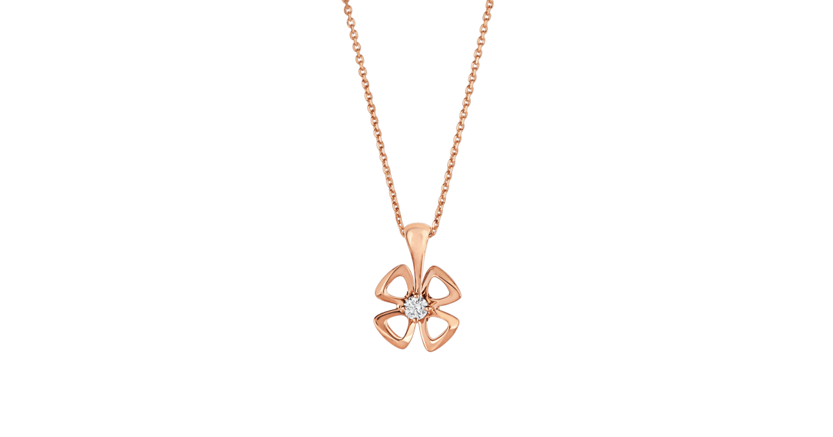 [Lumi Jewels]COLLIER FIOREVER DIAMANT CENTRAL