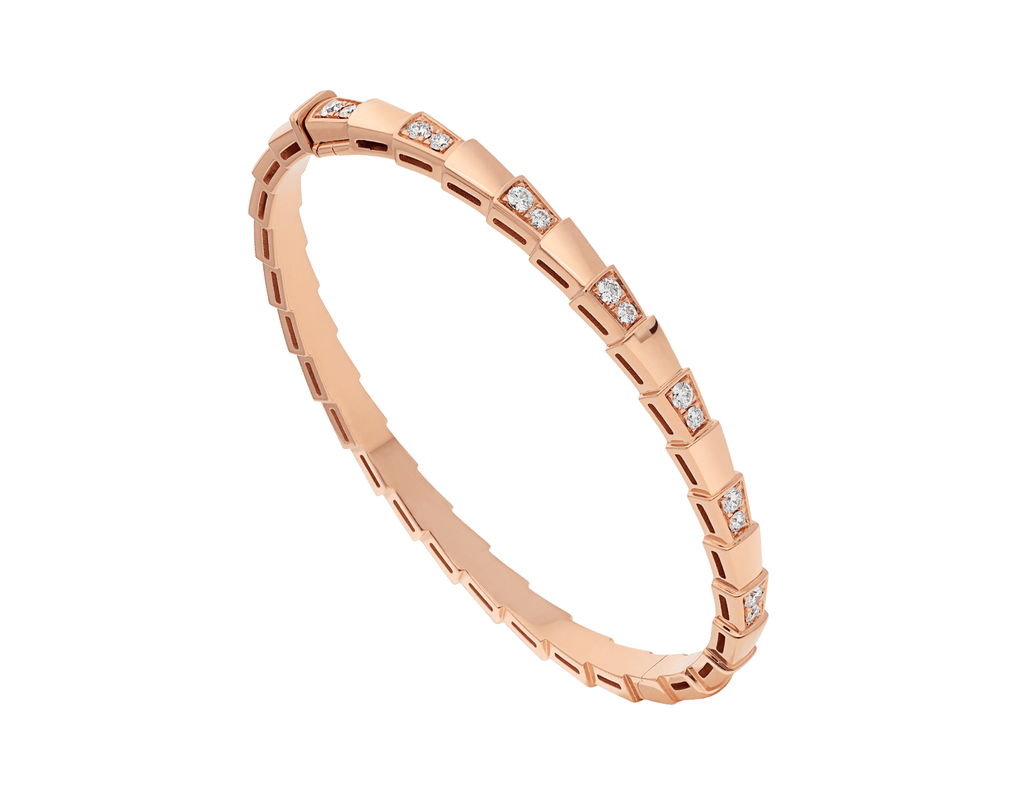 [Lumi Jewels]BRACELET SERPENTI OR ROSE DIAMANT