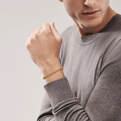[Lumi Jewelry]HARDWEAR SMALL LINK 26 MOTIF GOLD BRACELET