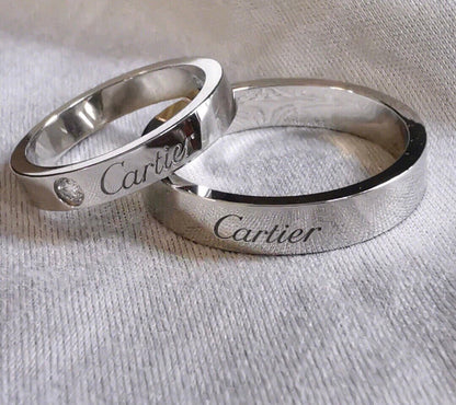 [Lumi Jewels]BAGUE PLATINE 1 DIAMANT