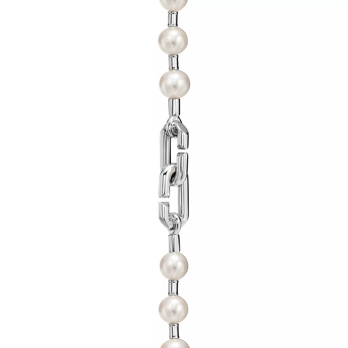 [Lumi Jewelry]PEARL LOCK SILVER BRACELET