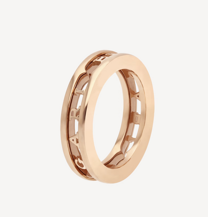 [Lumi Jewels]BAGUE SPIRALE ZERO 1 ONE-BAND AVEC LOGO AJOURÉ