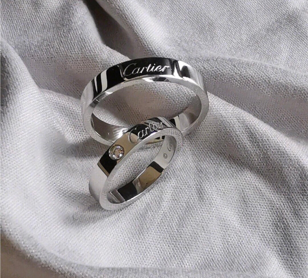 [Lumi Jewels]BAGUE PLATINE 1 DIAMANT