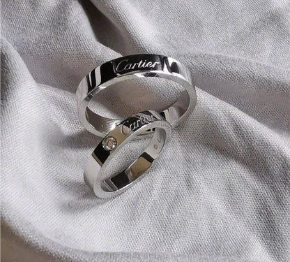 [Lumi Jewels]BAGUE PLATINE 1 DIAMANT