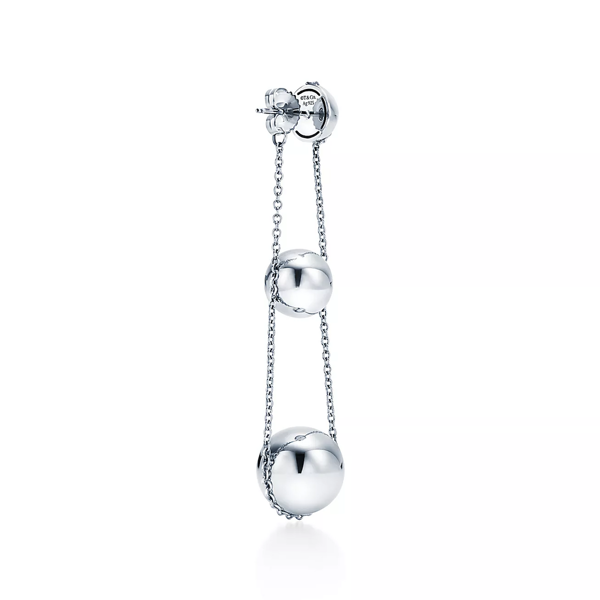 [Lumi Jewelry]TRIPLE DROP SILVER EARRINGS