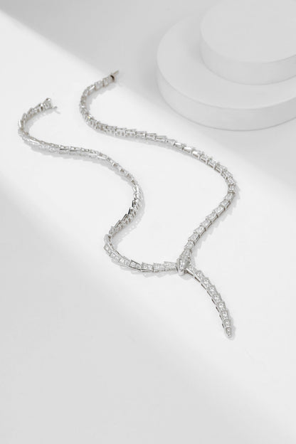 [Lumi Jewels]SERPENTI NECKLACE SILVER DIAMOND