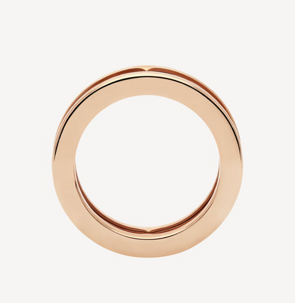 [Lumi Jewels]BAGUE SPIRALE ZERO 1 ONE-BAND AVEC LOGO AJOURÉ