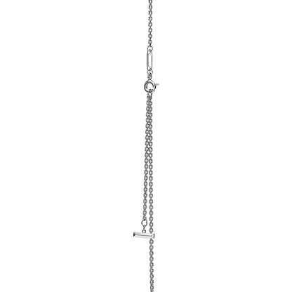 [Lumi Jewelry]T CIRCLE PENDENT SILVER NECKLACE
