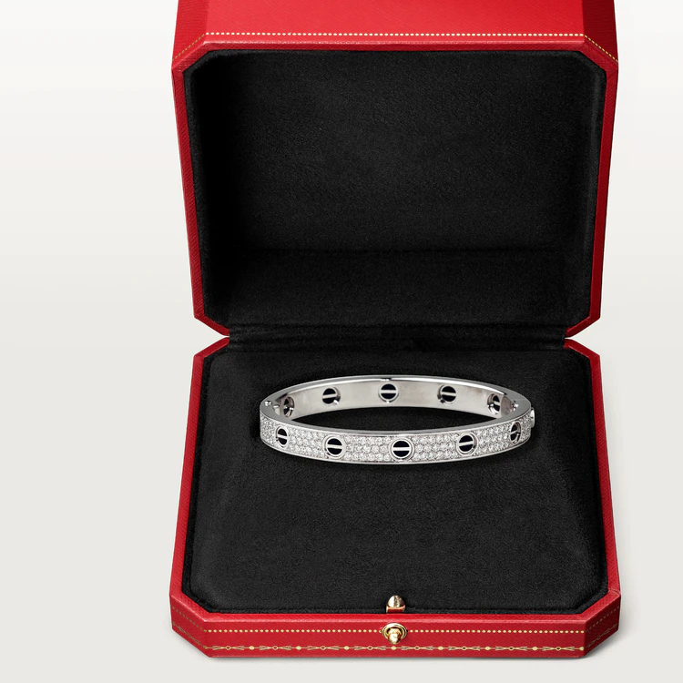 [Lumi Jewels]LOVE BRACELET 6.1MM DIAMOND-PAVED CERAMIC