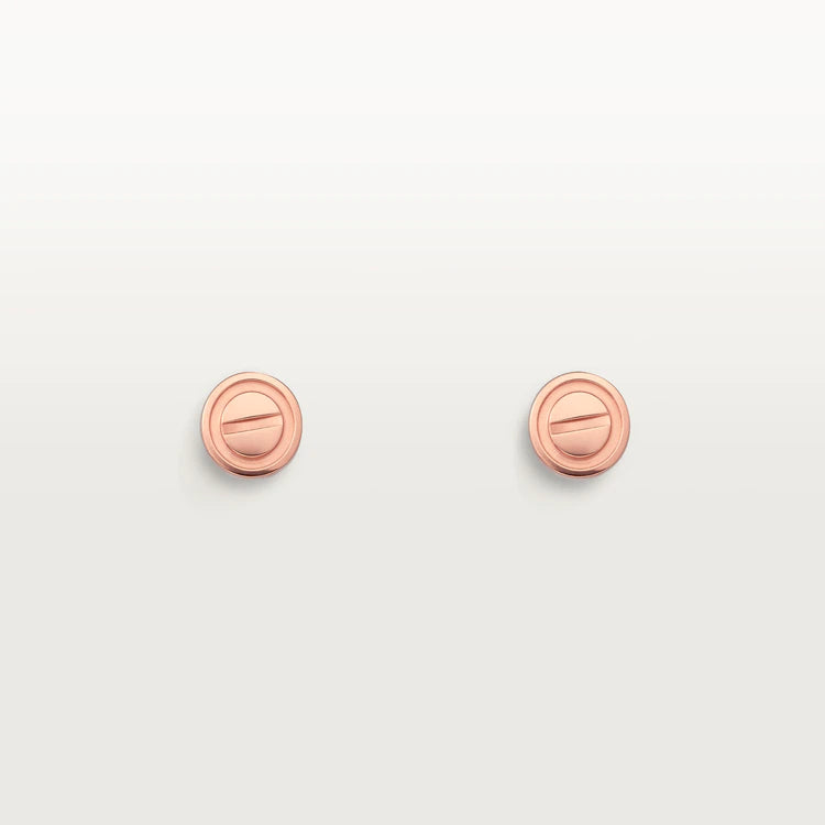 [Lumi Jewels]BOUCLES D'OREILLES LOVE OR ROSE 10MM