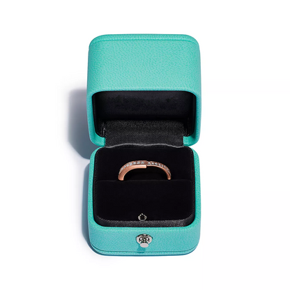 [Lumi Jewelry]LOCK RING PINK GOLD DIAMOND PAVED