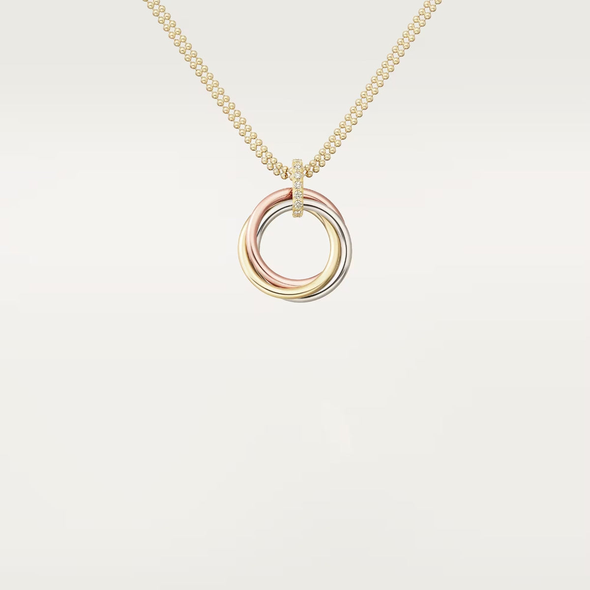 [Lumi Jewelry]TRINITY MEDIUM  DIAMONDS NECKLACE