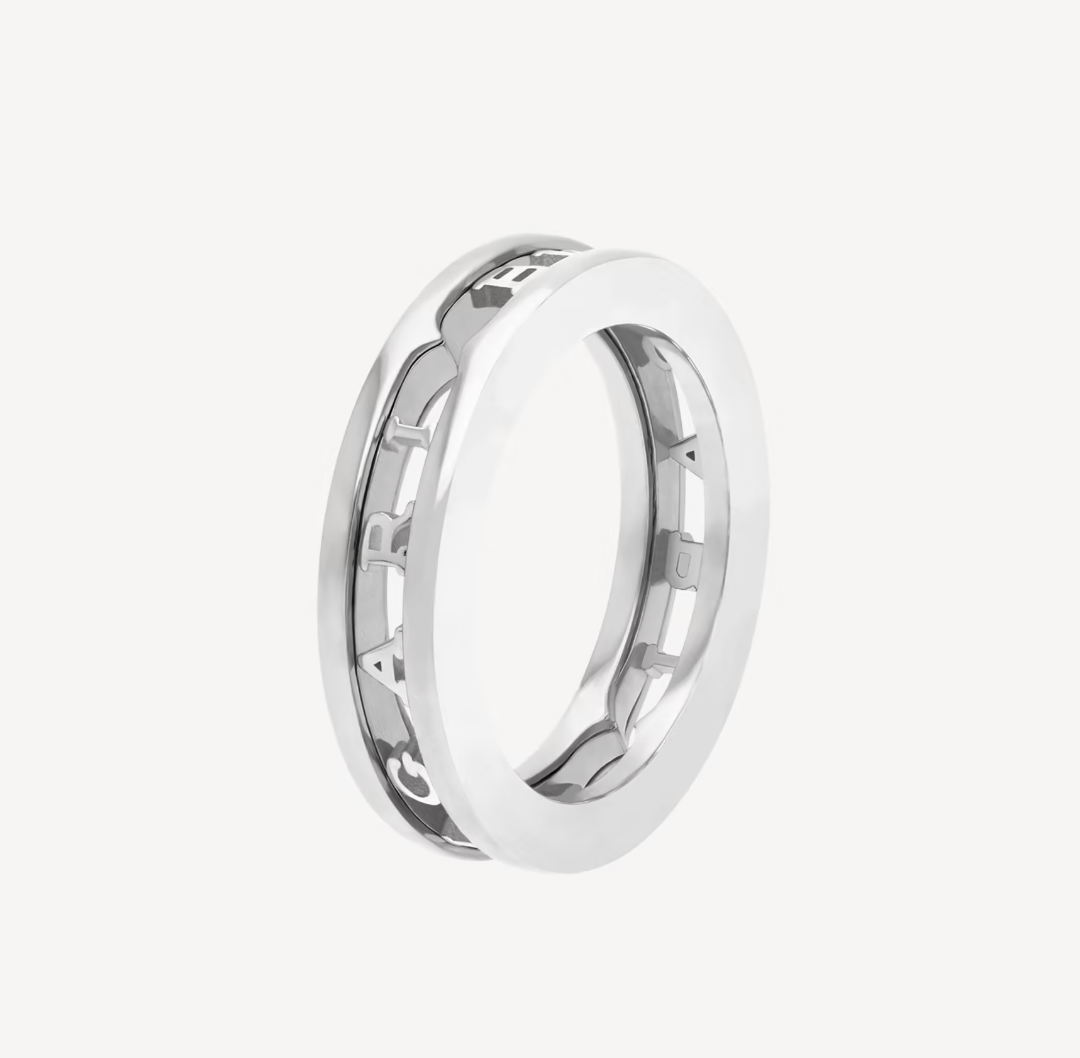 [Lumi Jewels]BAGUE SPIRALE ZERO 1 ONE-BAND AVEC LOGO AJOURÉ