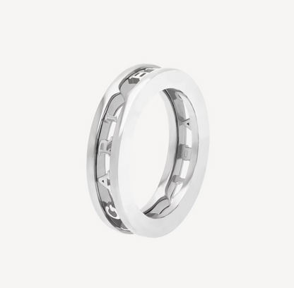 [Lumi Jewels]BAGUE SPIRALE ZERO 1 ONE-BAND AVEC LOGO AJOURÉ