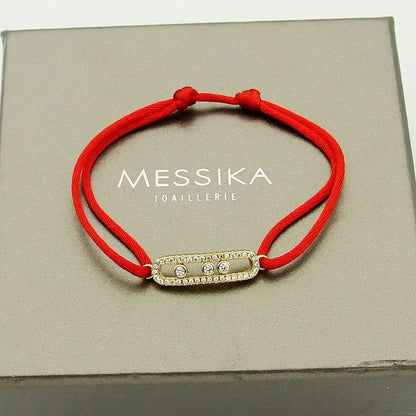 [Lumi Jewels]Messika Care(s) pink cord pav¨¦ bracelet