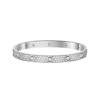 [Lumi Jewelry]LOVE BRACELET 6.1MM DIAMOND-PAVED 10 BIG DIAMONDS