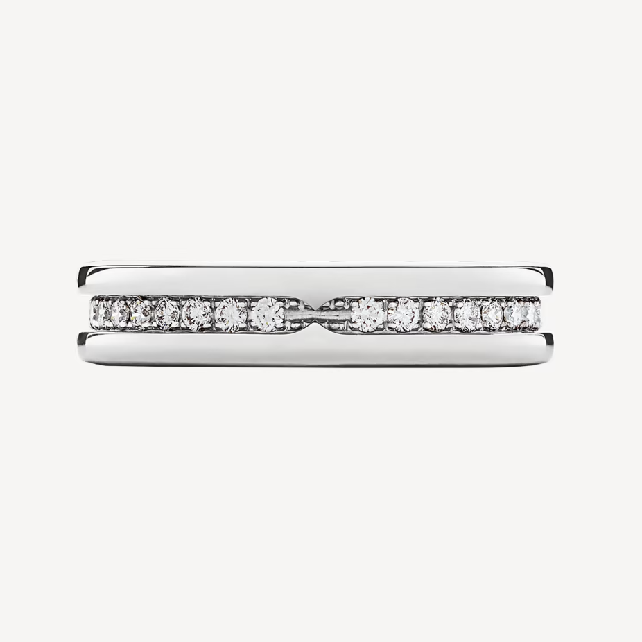 [Lumi Jewels] ZERO 1 UNE BANDE DE DIAMANTS PAVÉS SUR LA BAGUE EN SPIRALE