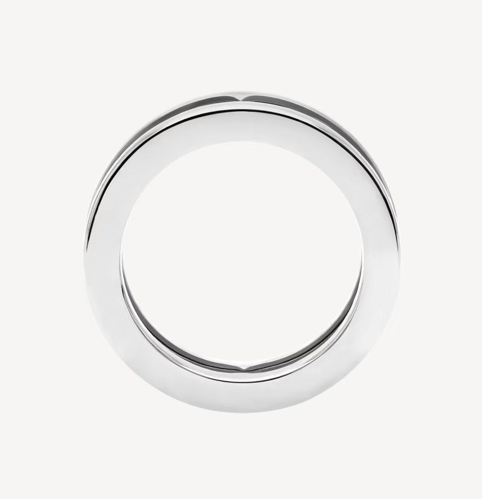 [Lumi Jewels]BAGUE SPIRALE ZERO 1 ONE-BAND AVEC LOGO AJOURÉ
