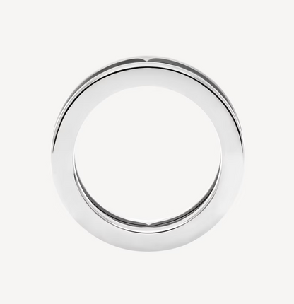 [Lumi Jewels]BAGUE SPIRALE ZERO 1 ONE-BAND AVEC LOGO AJOURÉ
