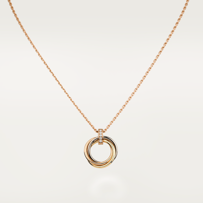 [Lumi Jewels]COLLIER TRINITY OR DIAMANTS