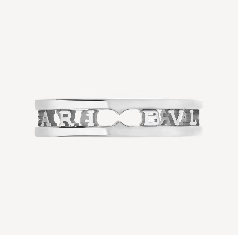 [Lumi Jewels]BAGUE SPIRALE ZERO 1 ONE-BAND AVEC LOGO AJOURÉ