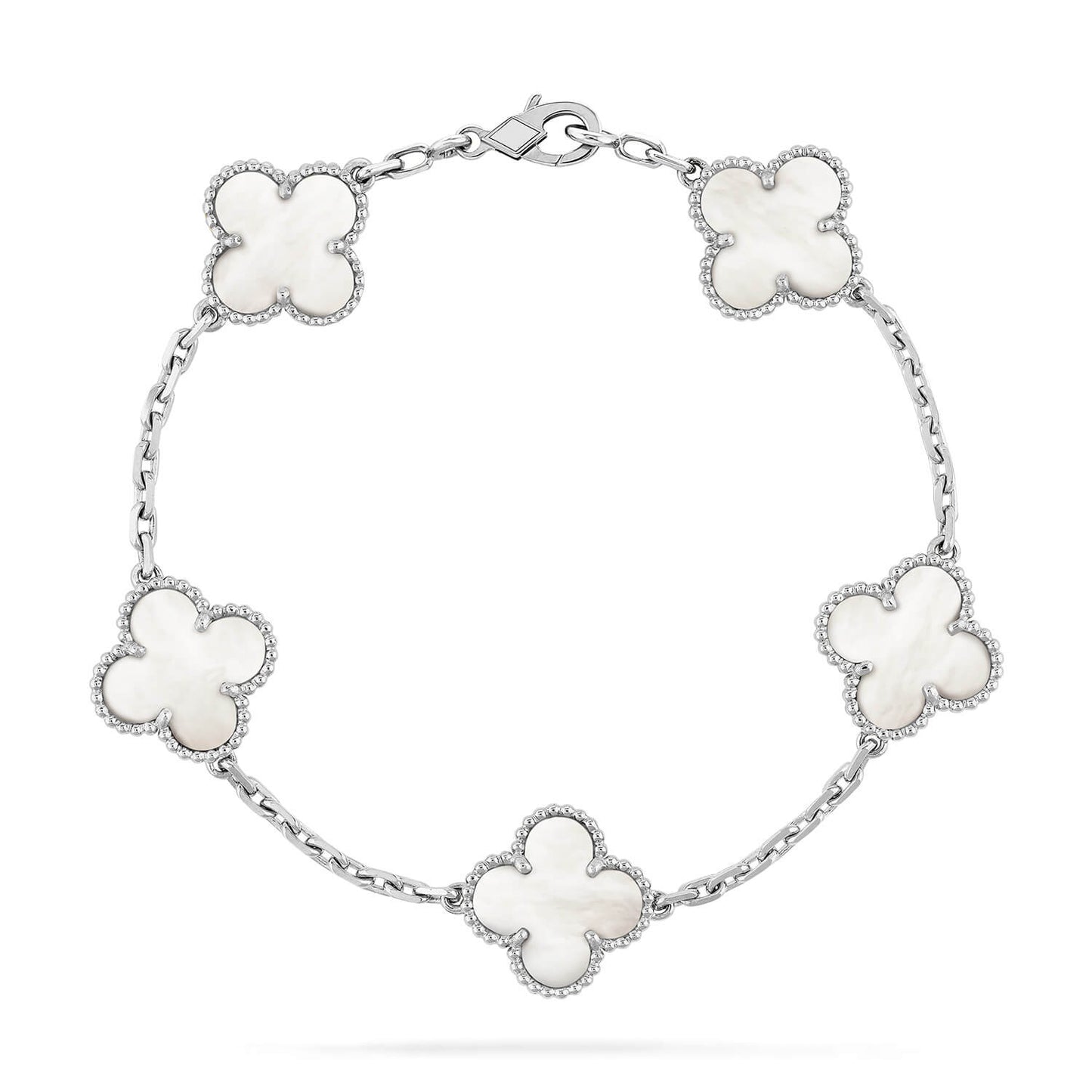 [Lumi Jewels]CLOVER SILVER MOP 5 MOTIF BRACELET