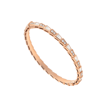 [Lumi Jewels]BRACELET SERPENTI OR ROSE NACRE DIAMANTS