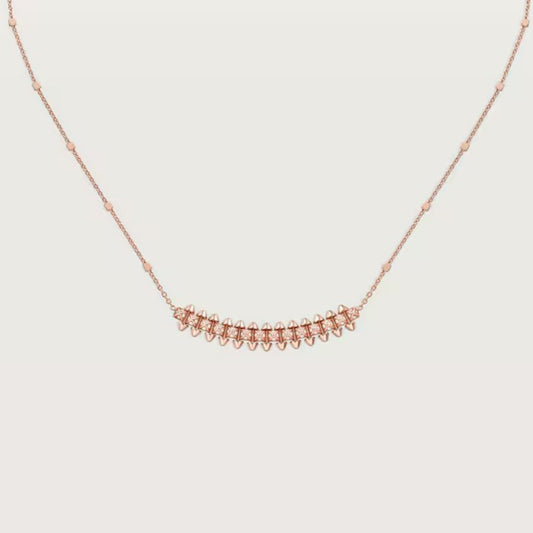 [Lumi Jewelry]CLASH  SMALL FULL DIAMOND NECKLACE