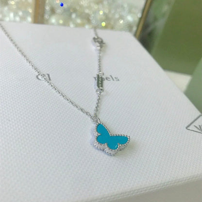 [Lumi Jewels]BRACELET PAPILLON TURQUOISE PAPILLON ARGENTÉ