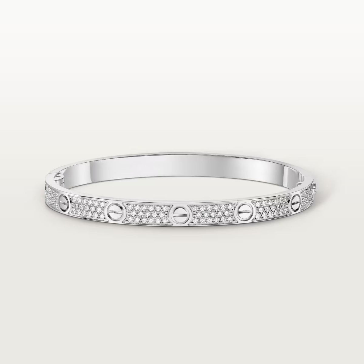 [Lumi Jewelry]LOVE BRACELET 4.8MM DIAMOND-PAVED