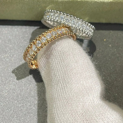 [Lumi Jewels]BAGUE PERLEE OR ROSE DIAMANT