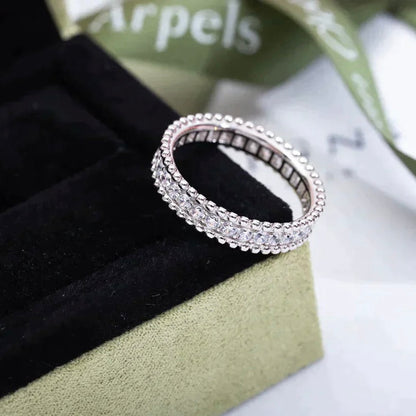 [Lumi Bijoux]BAGUE EN ARGENT PERLEE DIAMOND