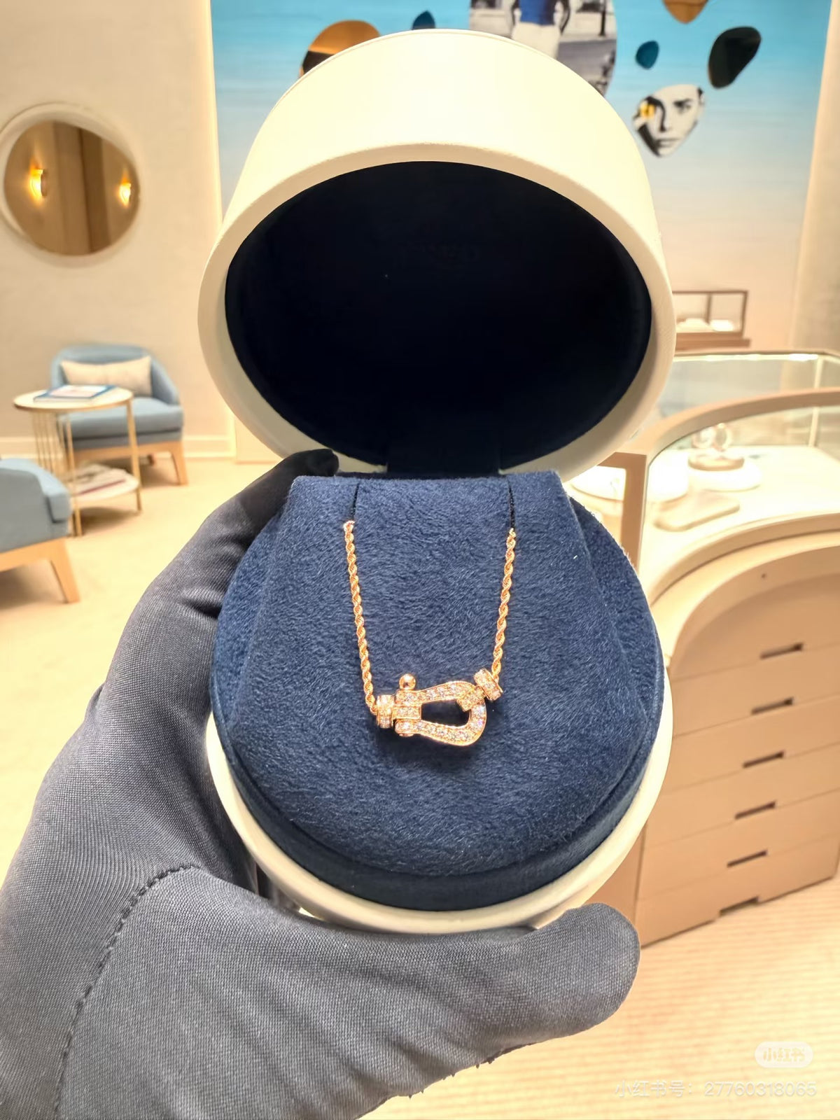 [Lumi Jewelry]FD-FORCE 10 DIAMOND Large-size Diamond Necklace