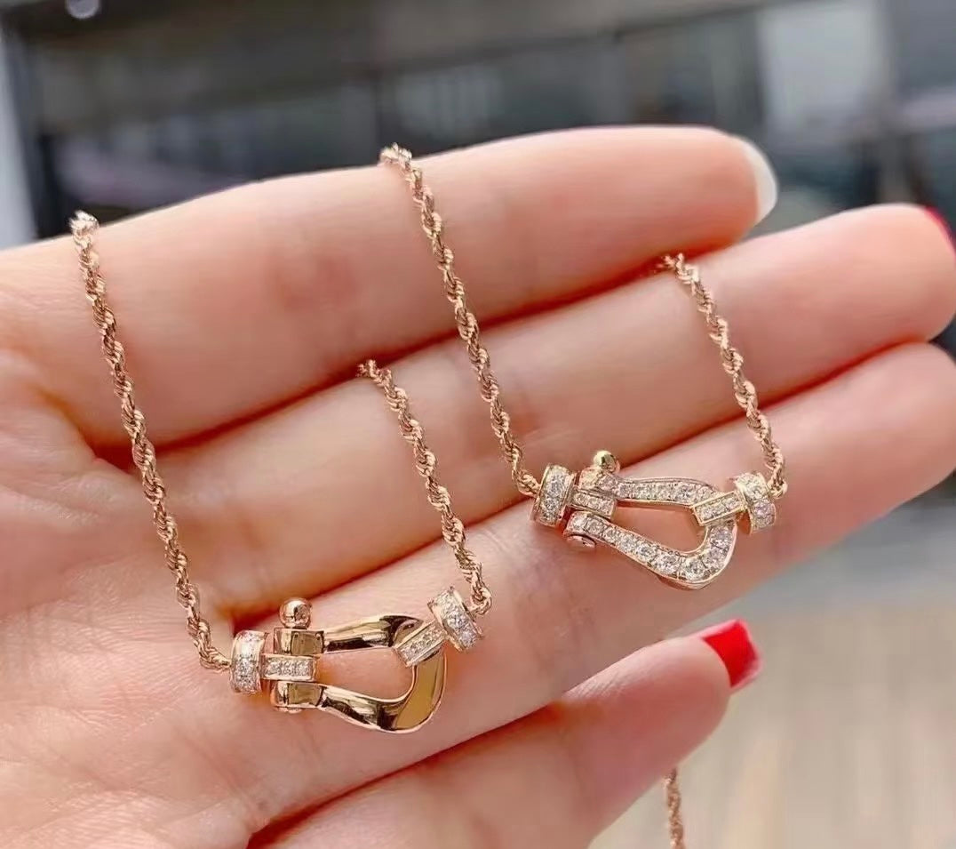 [Lumi Jewelry]FD-FORCE 10 DIAMOND Large-size Diamond Necklace
