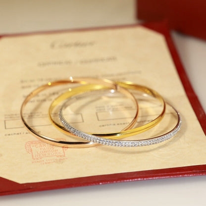 [Lumi Jewels]TRINITY TRICOLORED GOLD THREE-RING BRACELET