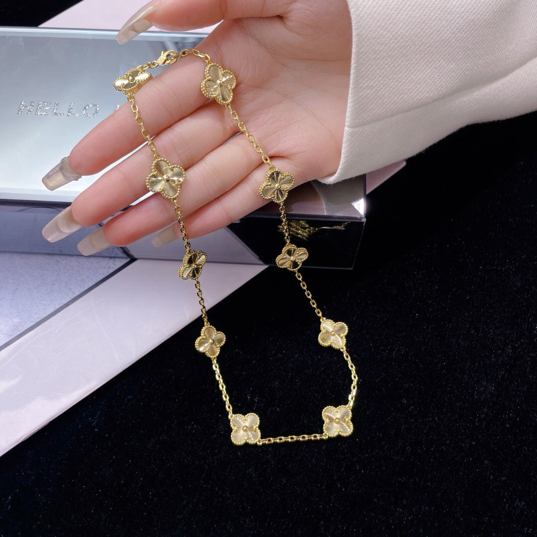 [Lumi Jewels]CLOVERS THE 10-MOTIFS LASER NECKLACE