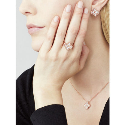 [Lumi Jewels] COLLIER FLEUR SOLITAIRE DIAMANT TRÈFLE 15 MM